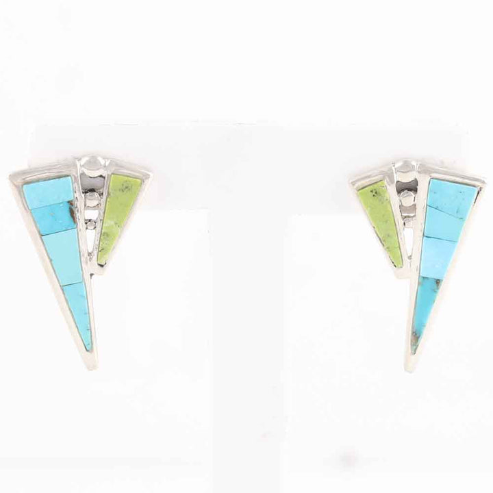 Multi-Stone Inlay Earrings