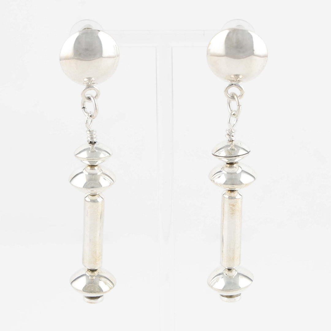 Silver Bead Earrings