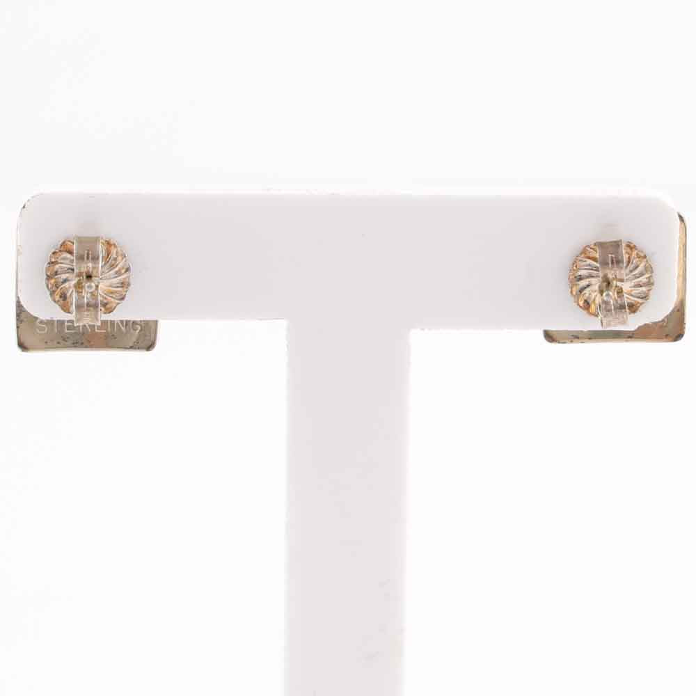 Engraved Silver Earrings