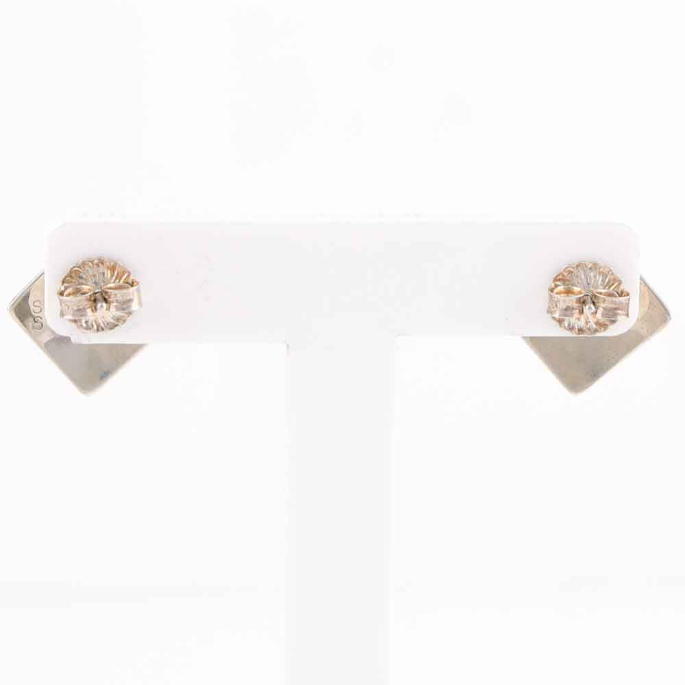 Engraved Silver Earrings