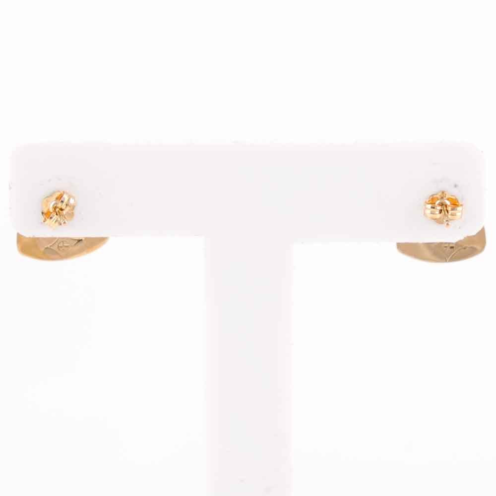 Gold Inlay Earrings