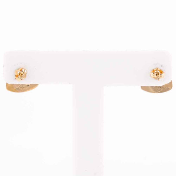 Gold Inlay Earrings