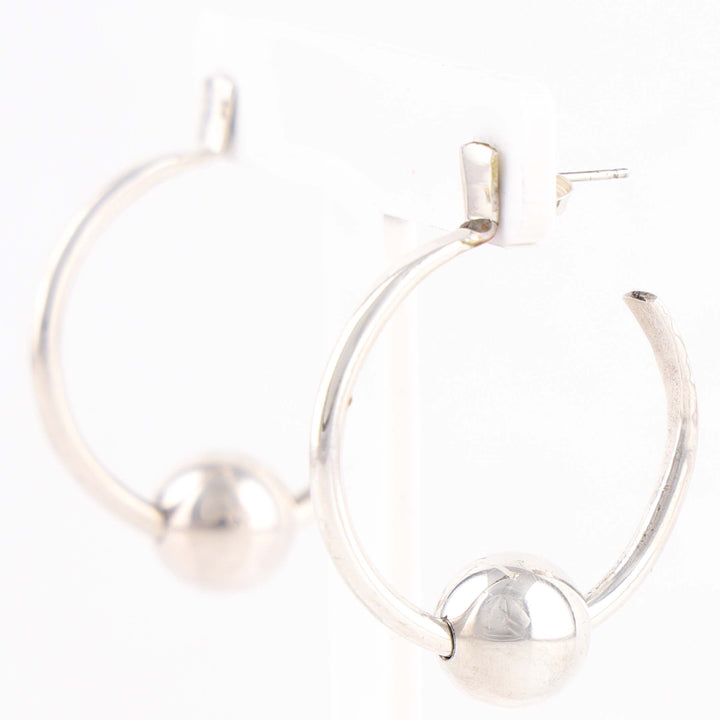 Hoop and Bead Earrings