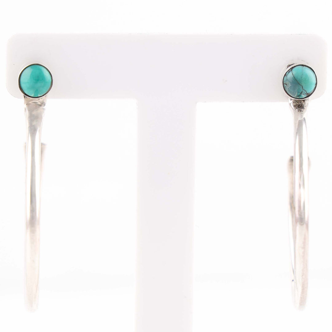 Turquoise Hoop Earrings