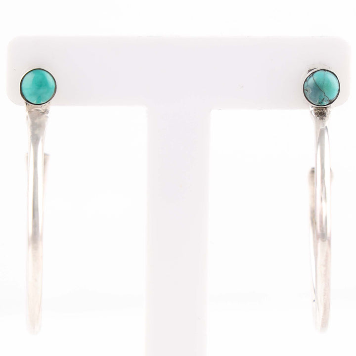 Turquoise Hoop Earrings