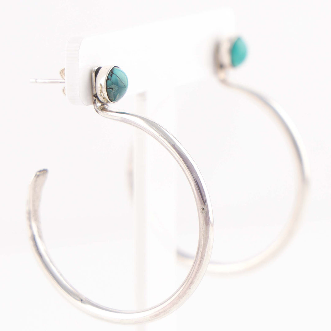 Turquoise Hoop Earrings