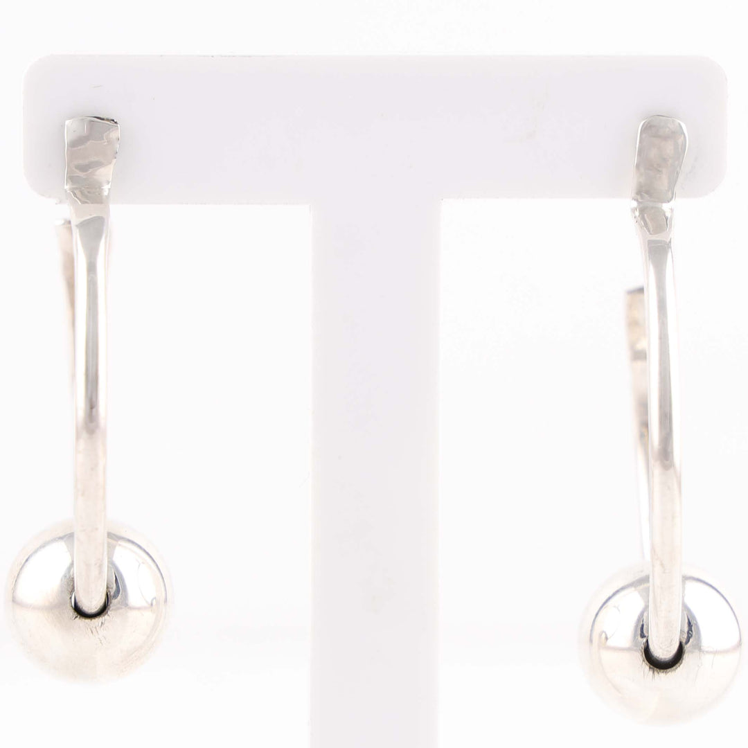 Hoop and Bead Earrings