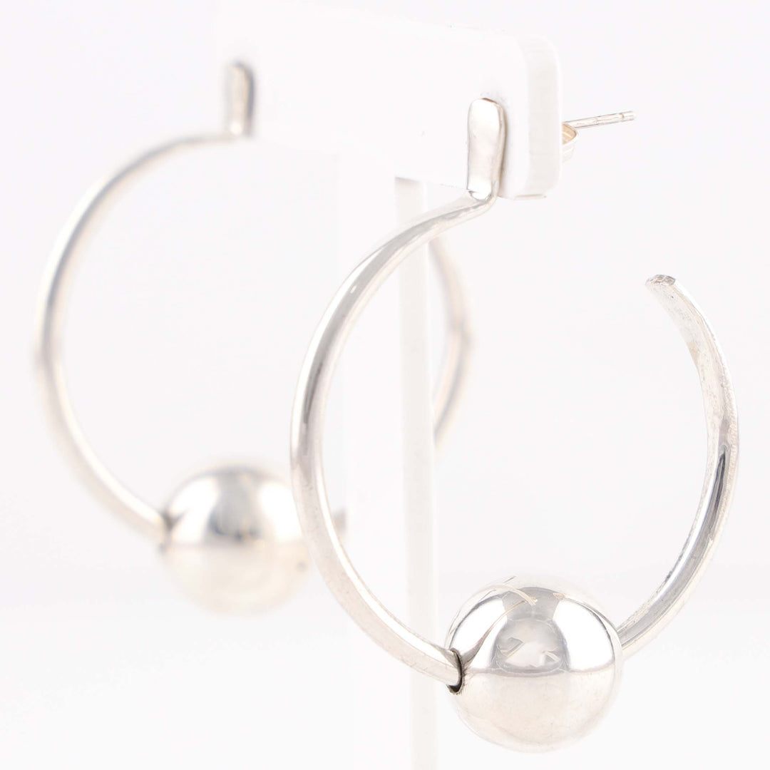 Hoop and Bead Earrings