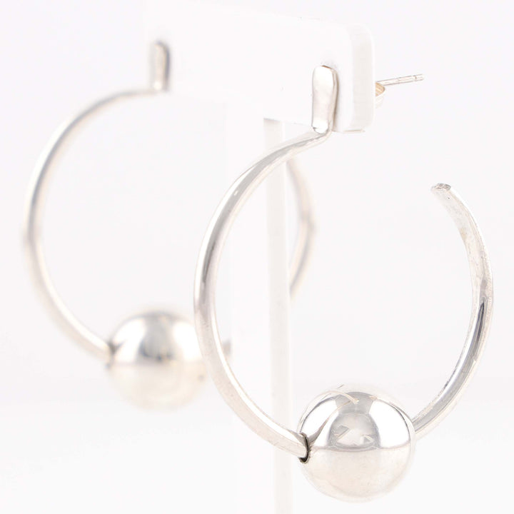 Hoop and Bead Earrings