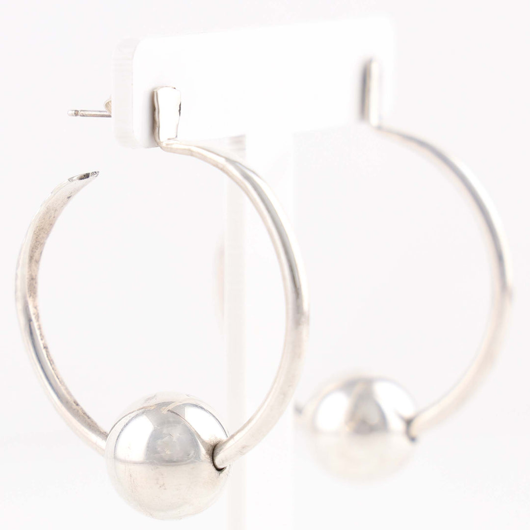 Hoop and Bead Earrings