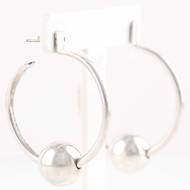 Hoop and Bead Earrings