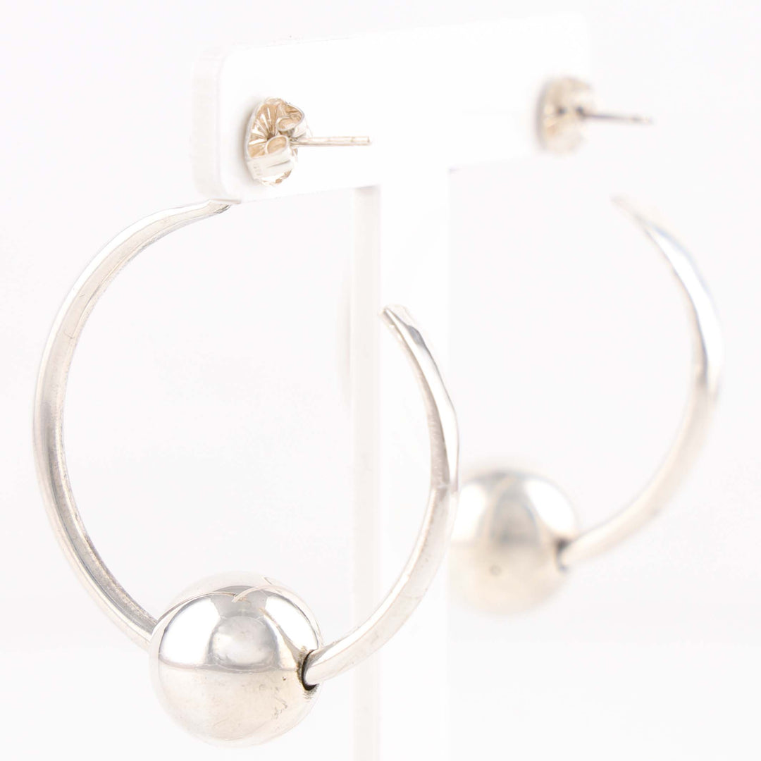 Hoop and Bead Earrings
