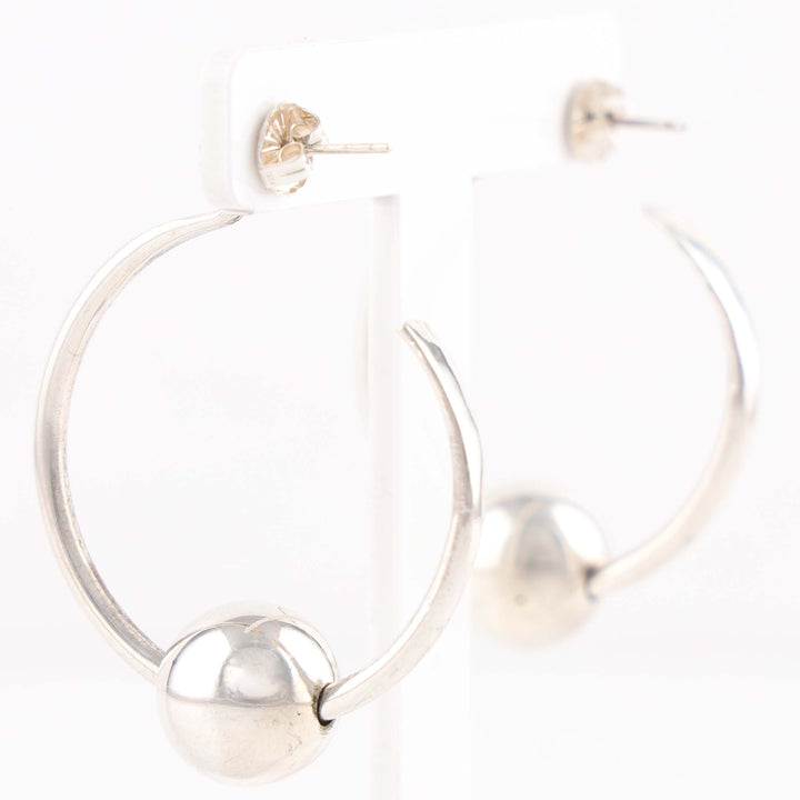 Hoop and Bead Earrings