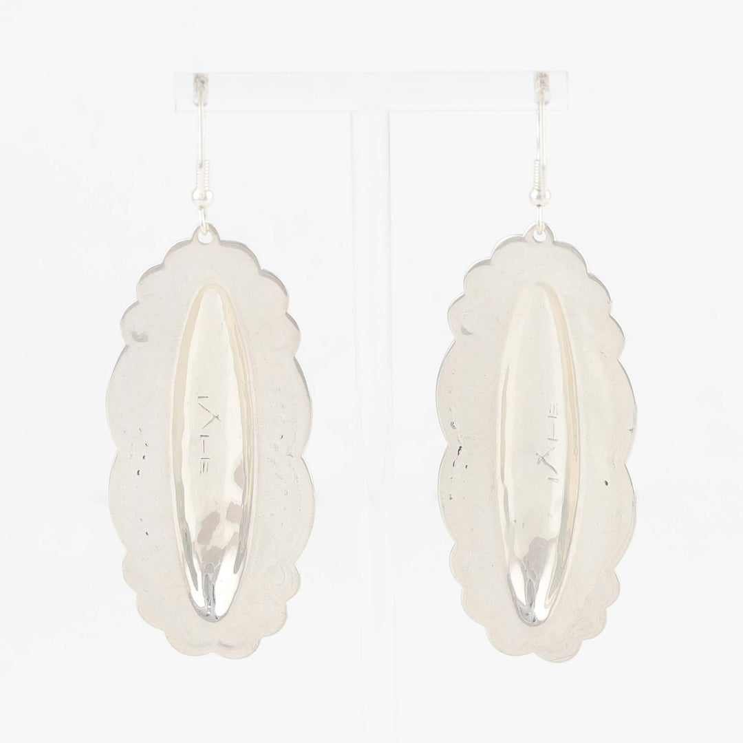 Stamped Silver Earrings