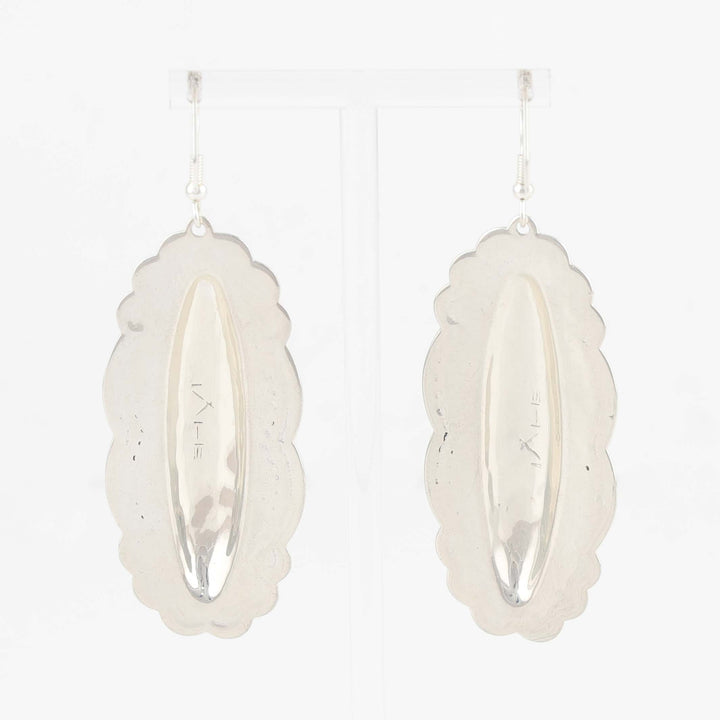 Stamped Silver Earrings