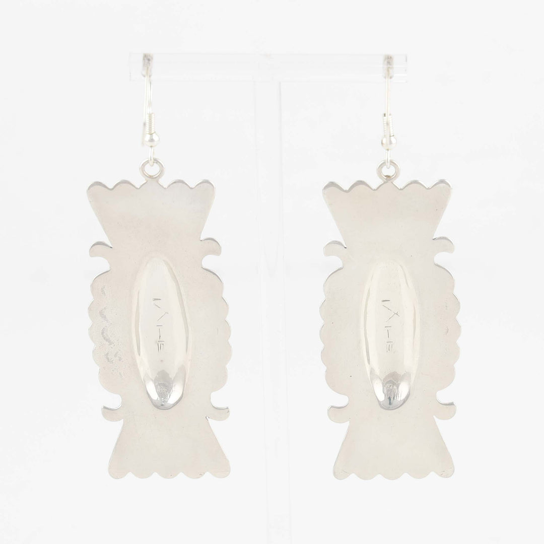 Stamped Silver Earrings