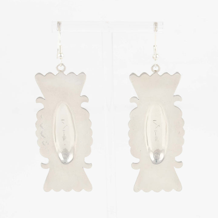 Stamped Silver Earrings