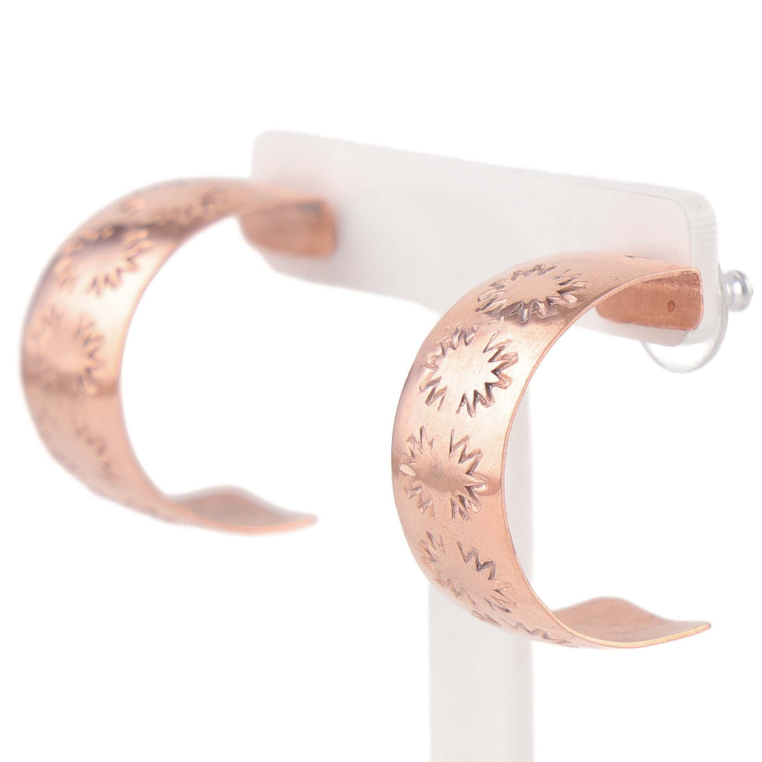 Copper Hoop Earrings