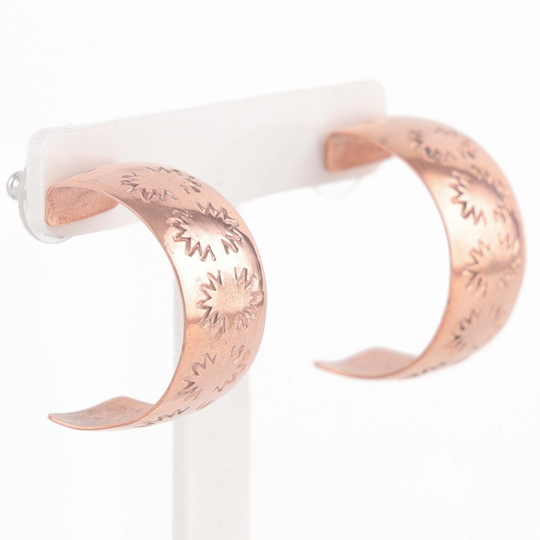 Copper Hoop Earrings