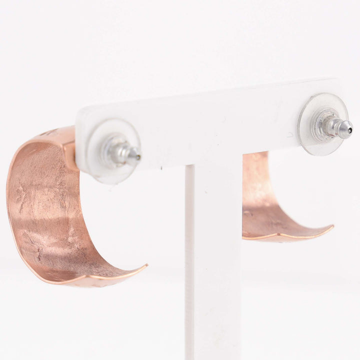 Copper Hoop Earrings