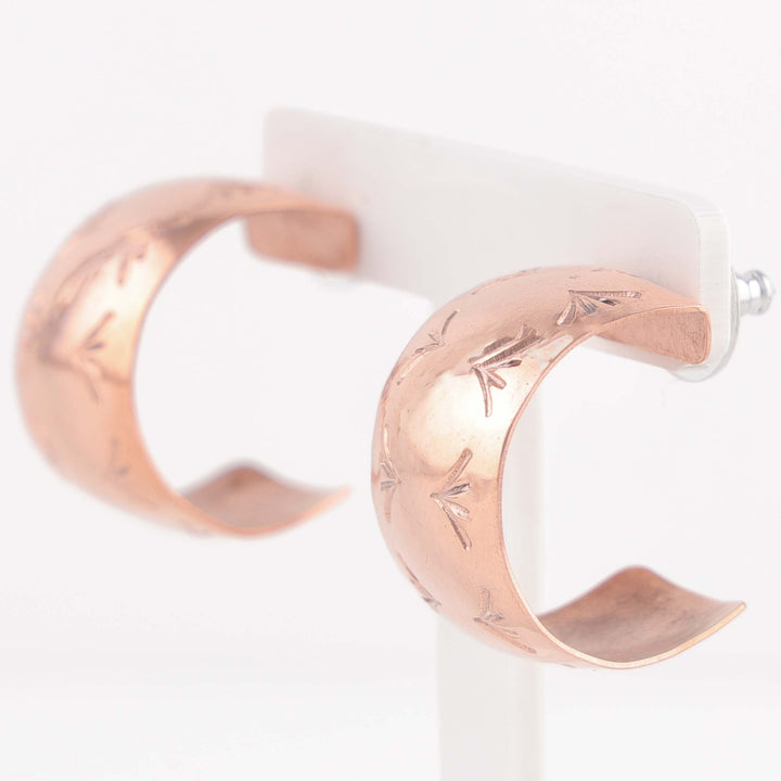 Copper Hoop Earrings