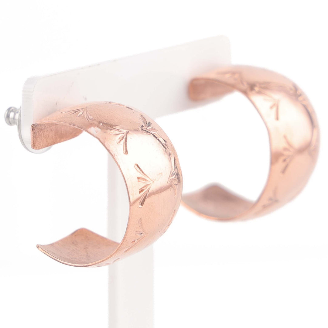 Copper Hoop Earrings