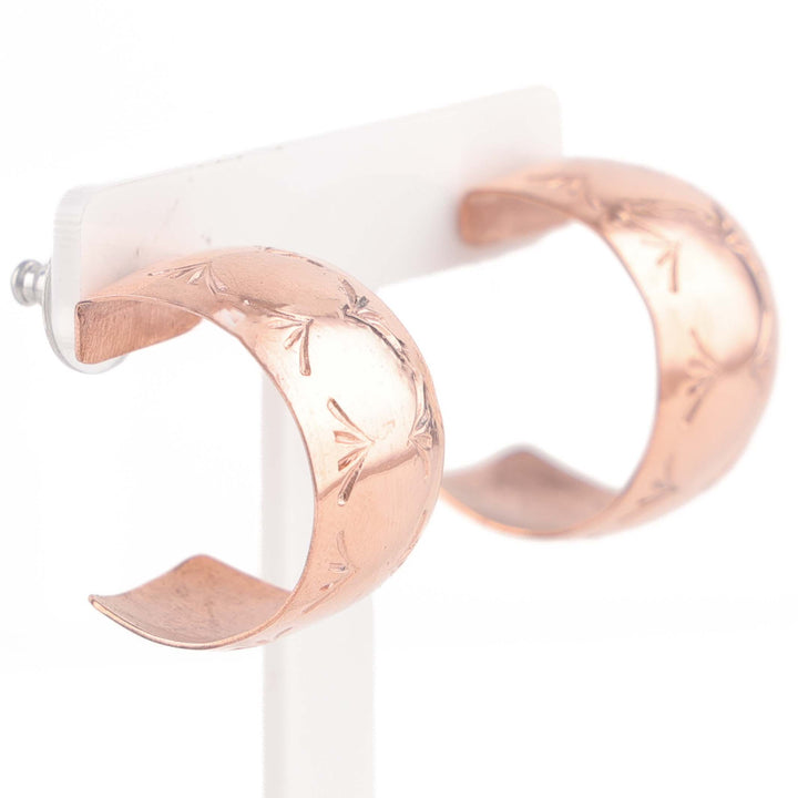 Copper Hoop Earrings