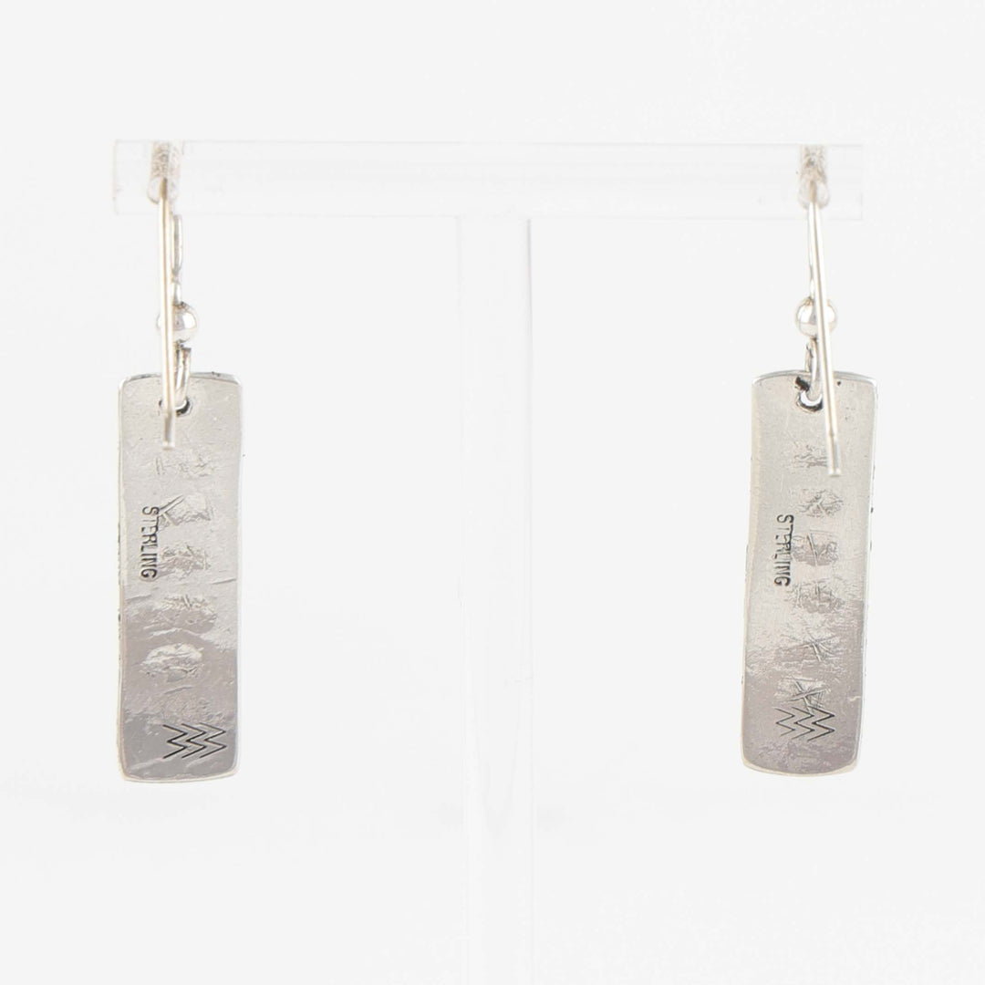 Stamped Silver Earrings