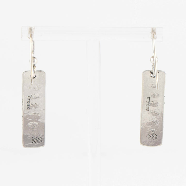 Stamped Silver Earrings
