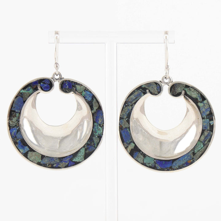 Malachite Horse Shoe Earrings