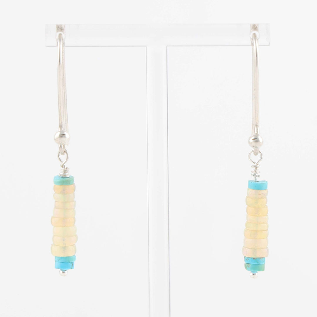 Opal and Turquoise Earrings