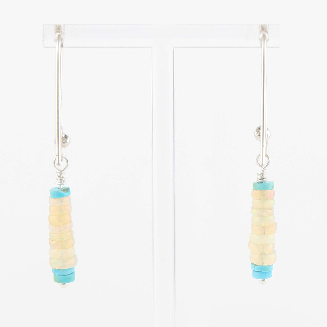 Opal and Turquoise Earrings