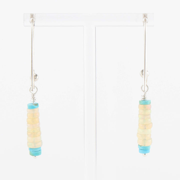 Opal and Turquoise Earrings