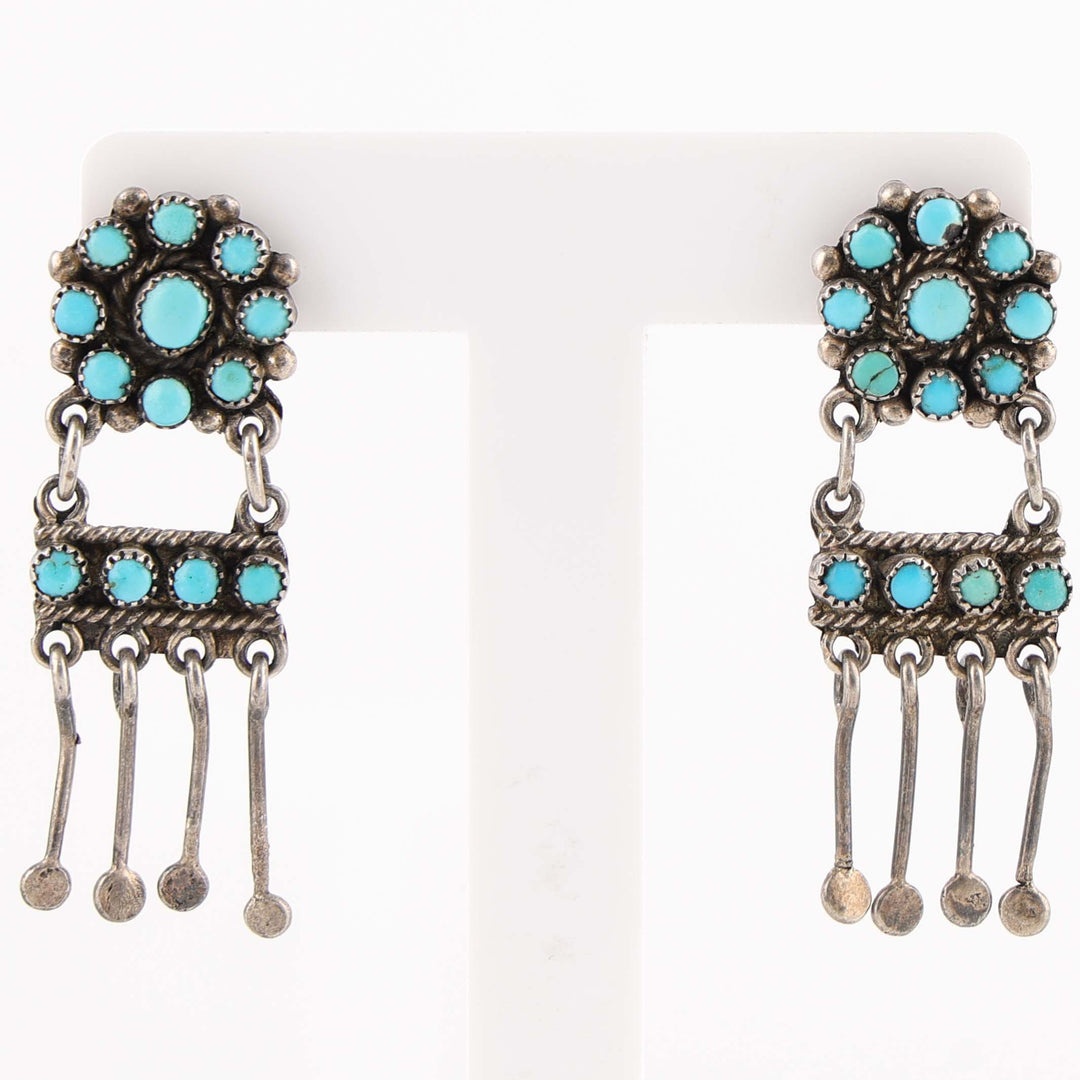 1940s Turquoise Earrings