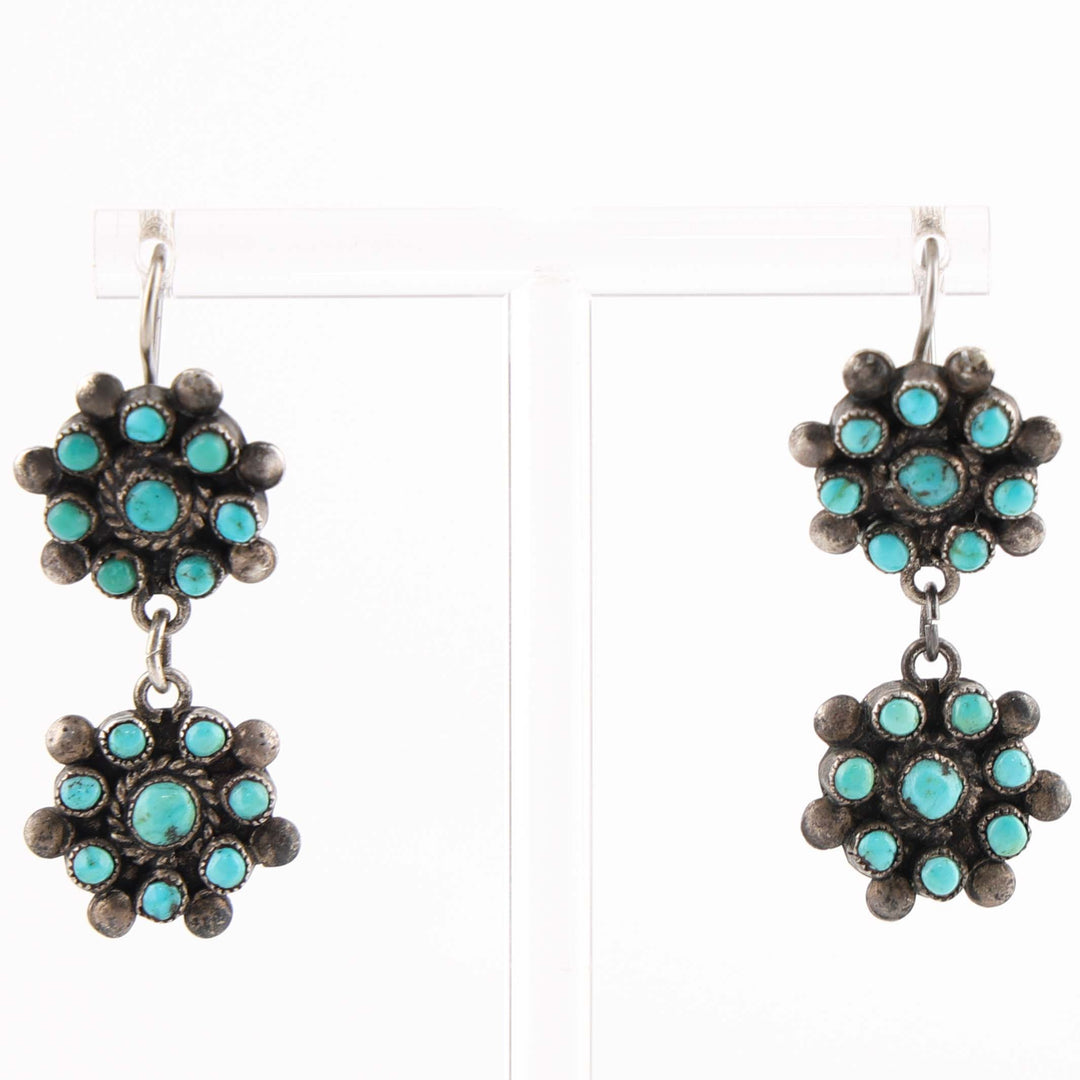 1940s Turquoise Earrings