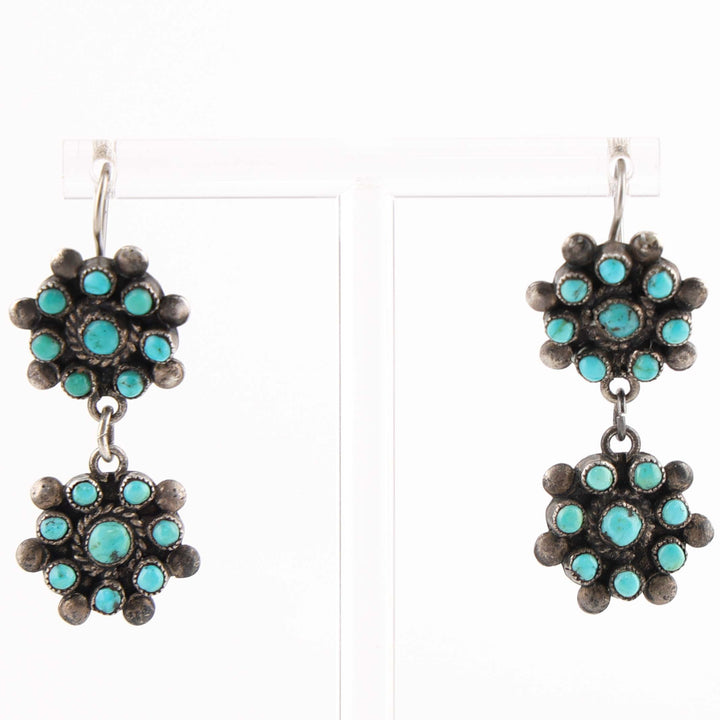 1940s Turquoise Earrings