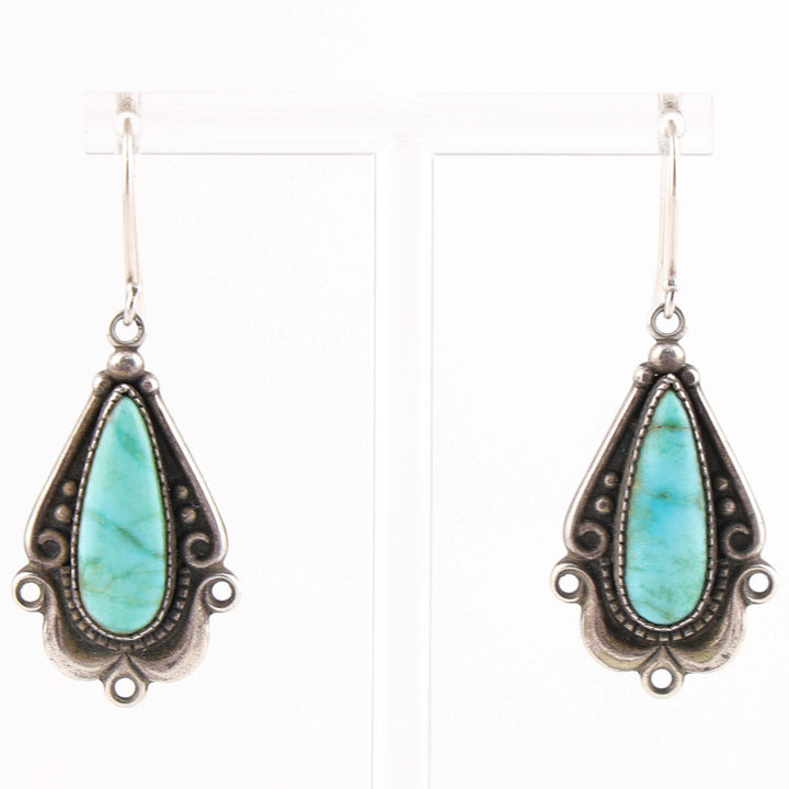 1940s Turquoise Earrings