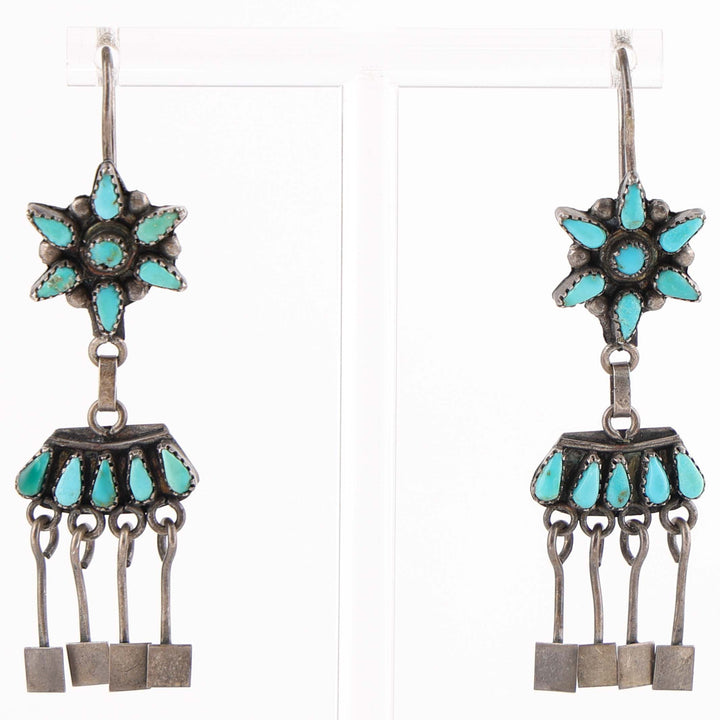 1940s Turquoise Earrings