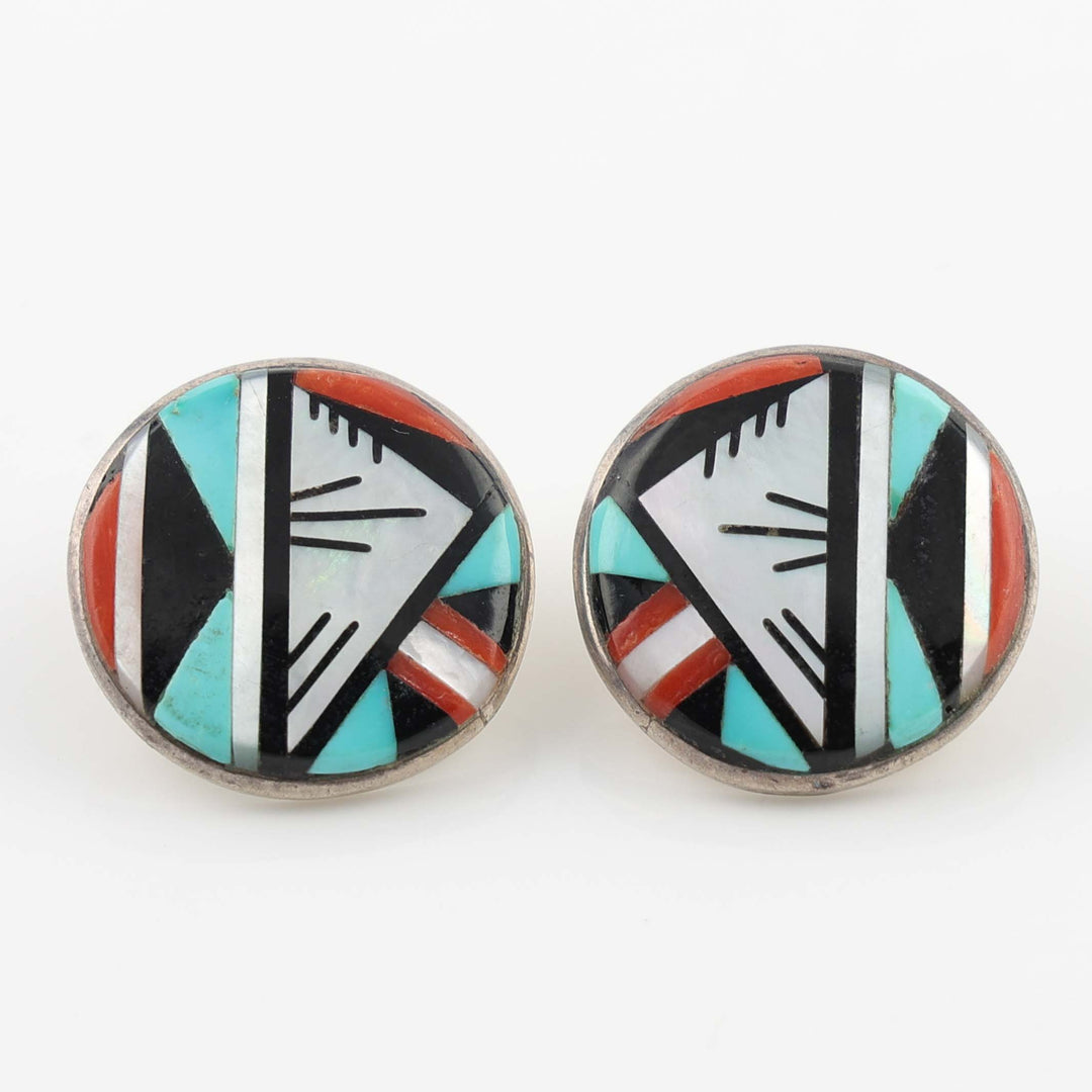 1980s Inlay Earrings
