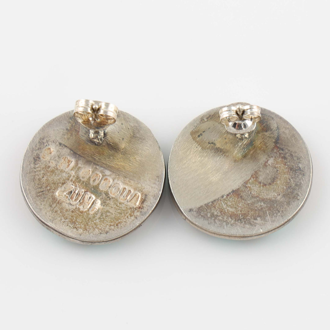 1980s Inlay Earrings
