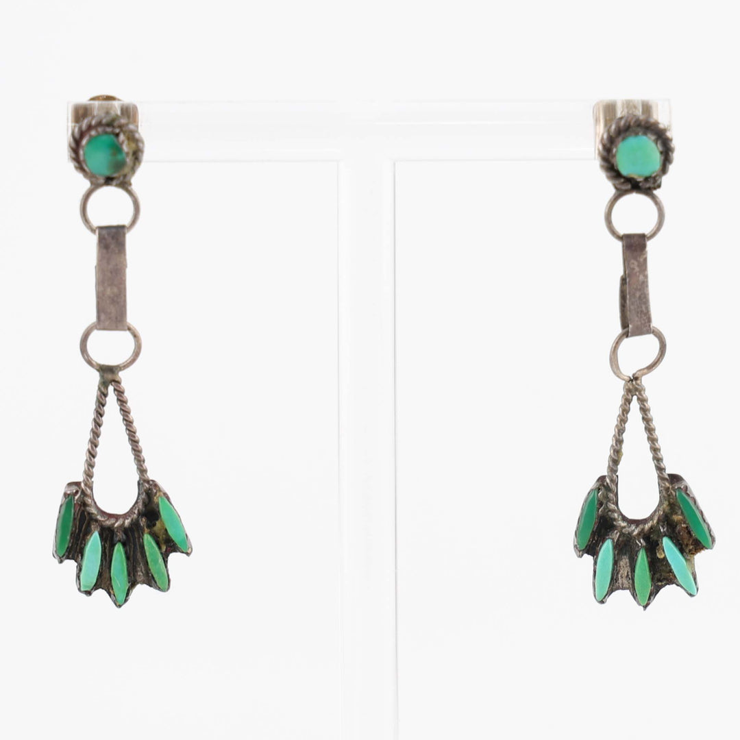1940s Turquoise Earrings
