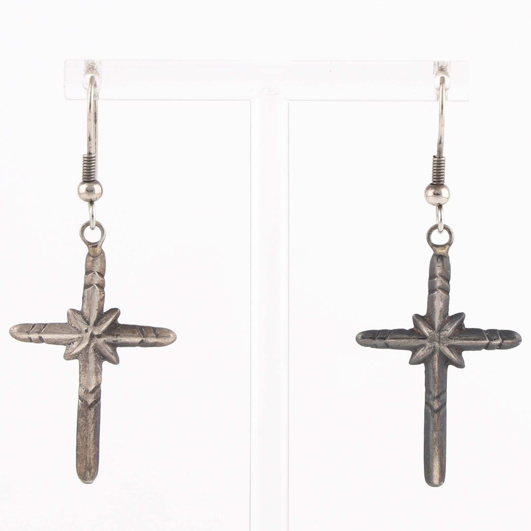 1980s Cross Earrings