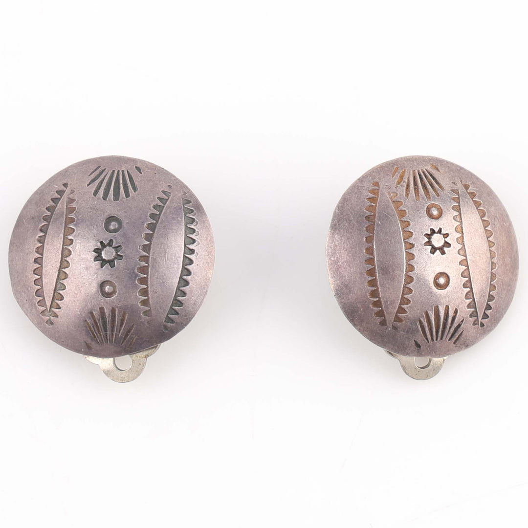 1940s Navajo Clip Earrings