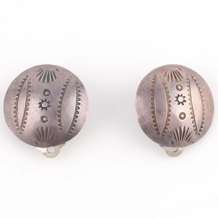 1940s Navajo Clip Earrings