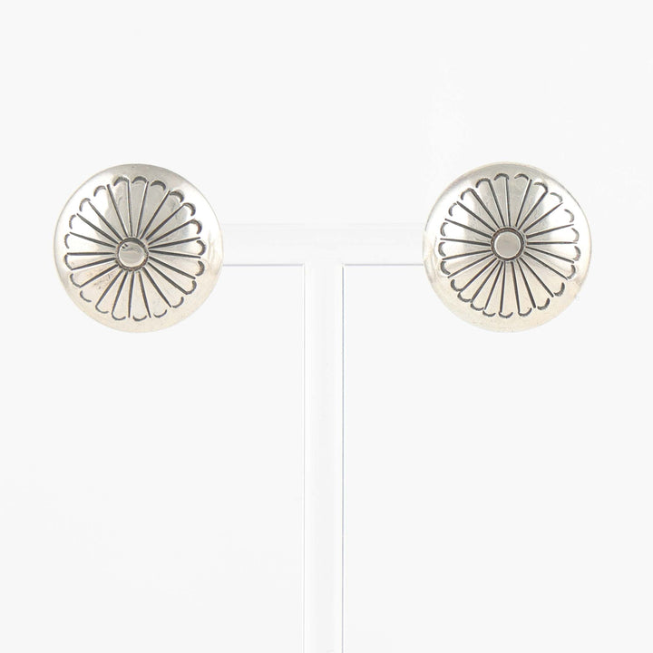 Stamped Silver Earrings