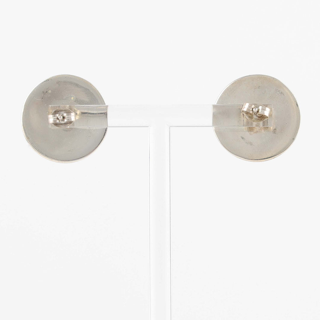Stamped Silver Earrings