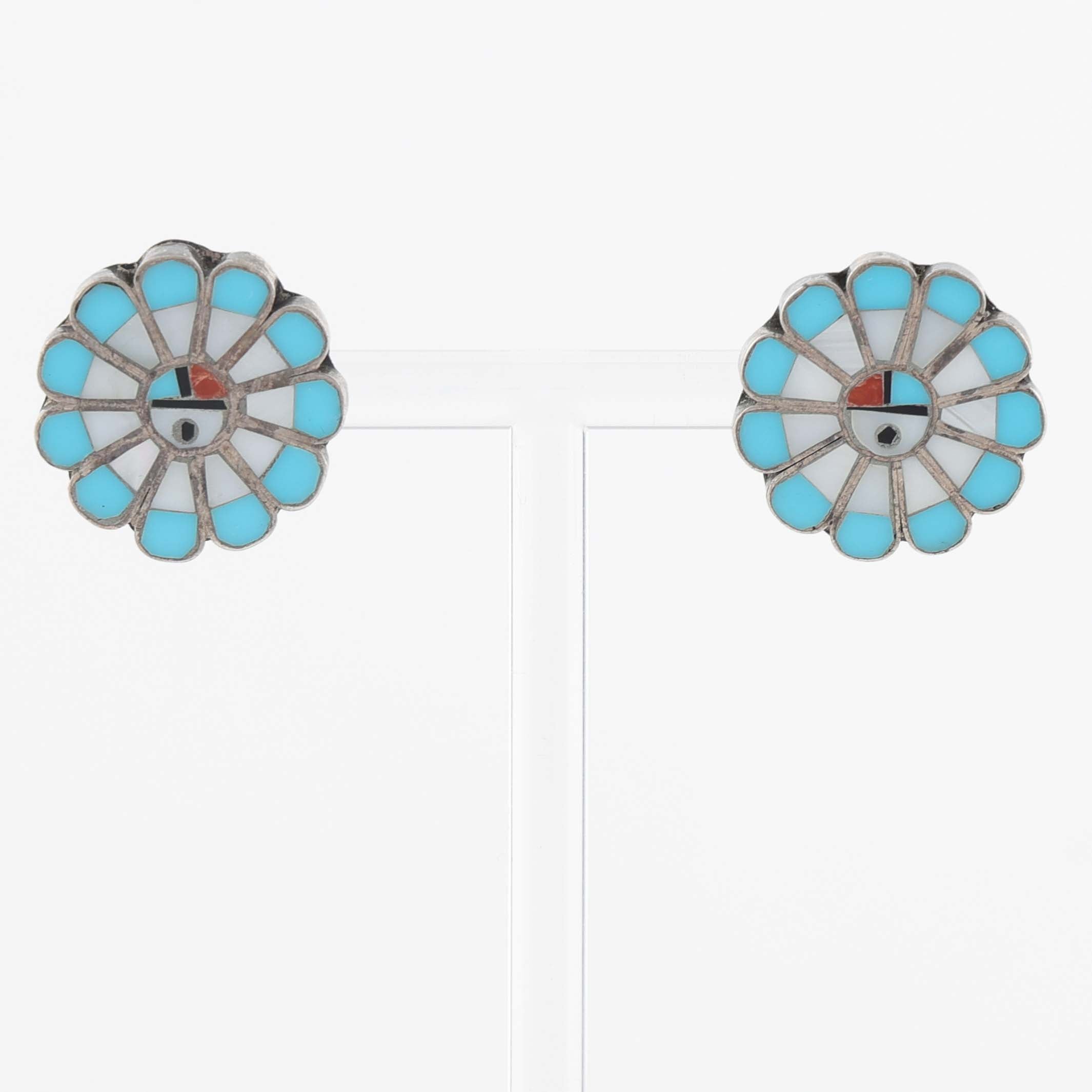1980s Zuni Sunface Earrings – Garland's
