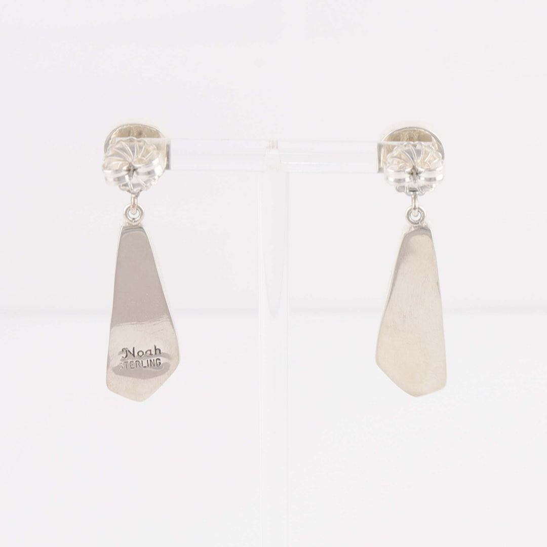 Coral and Sugilite Earrings