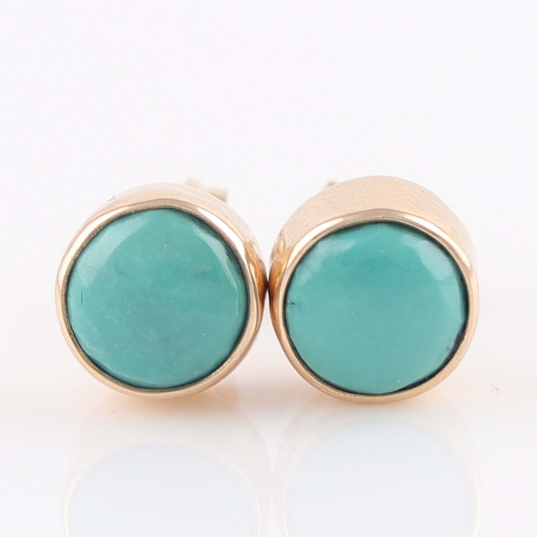 Gold and Turquoise Earring