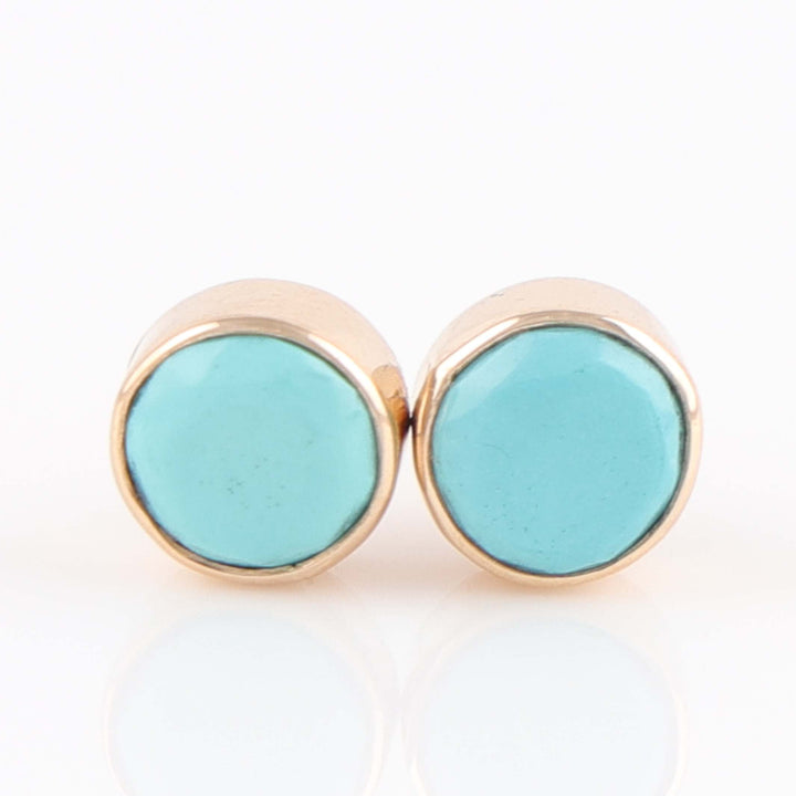 Gold and Turquoise Earrings